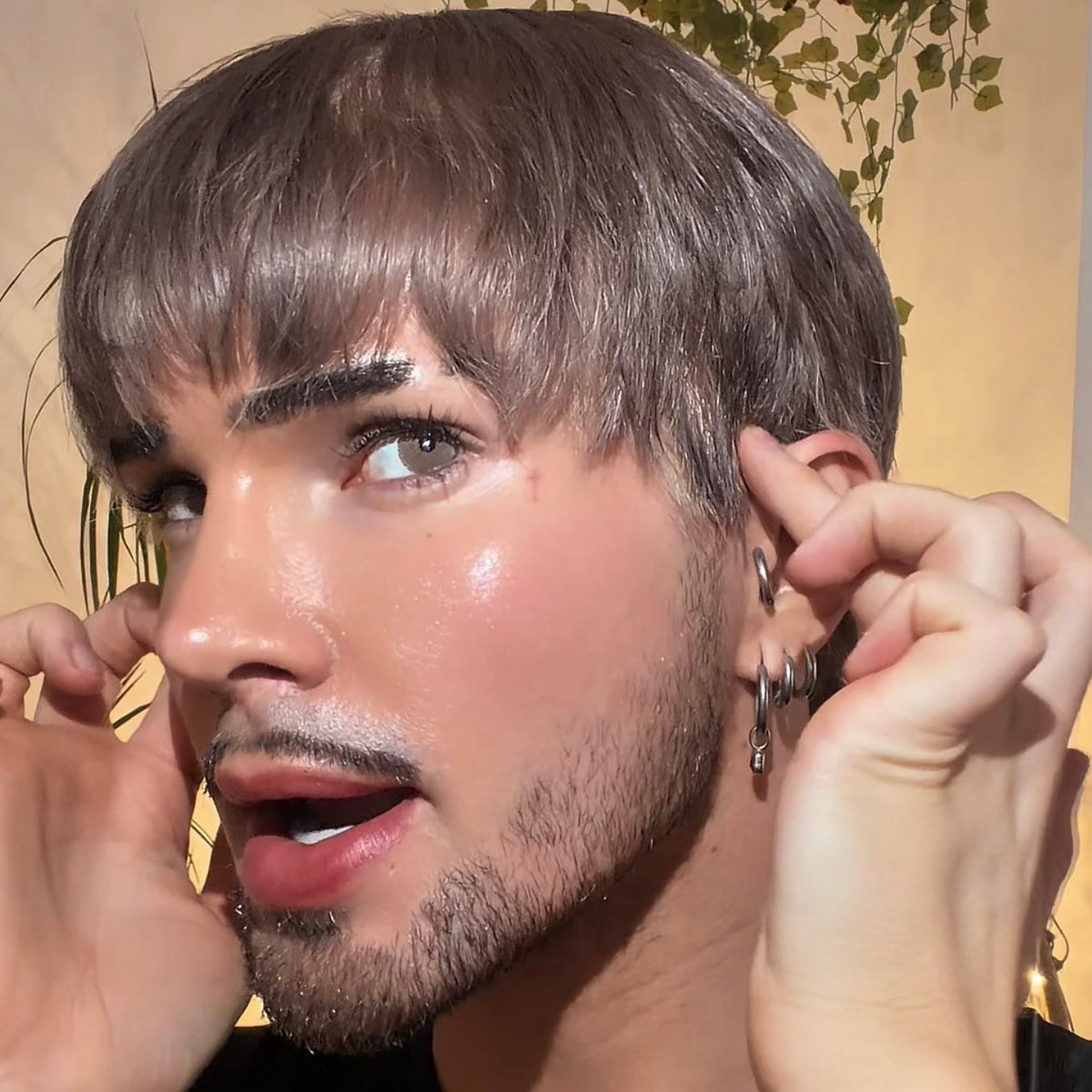 Korean Style Bowl Cut 360 Lace Wig