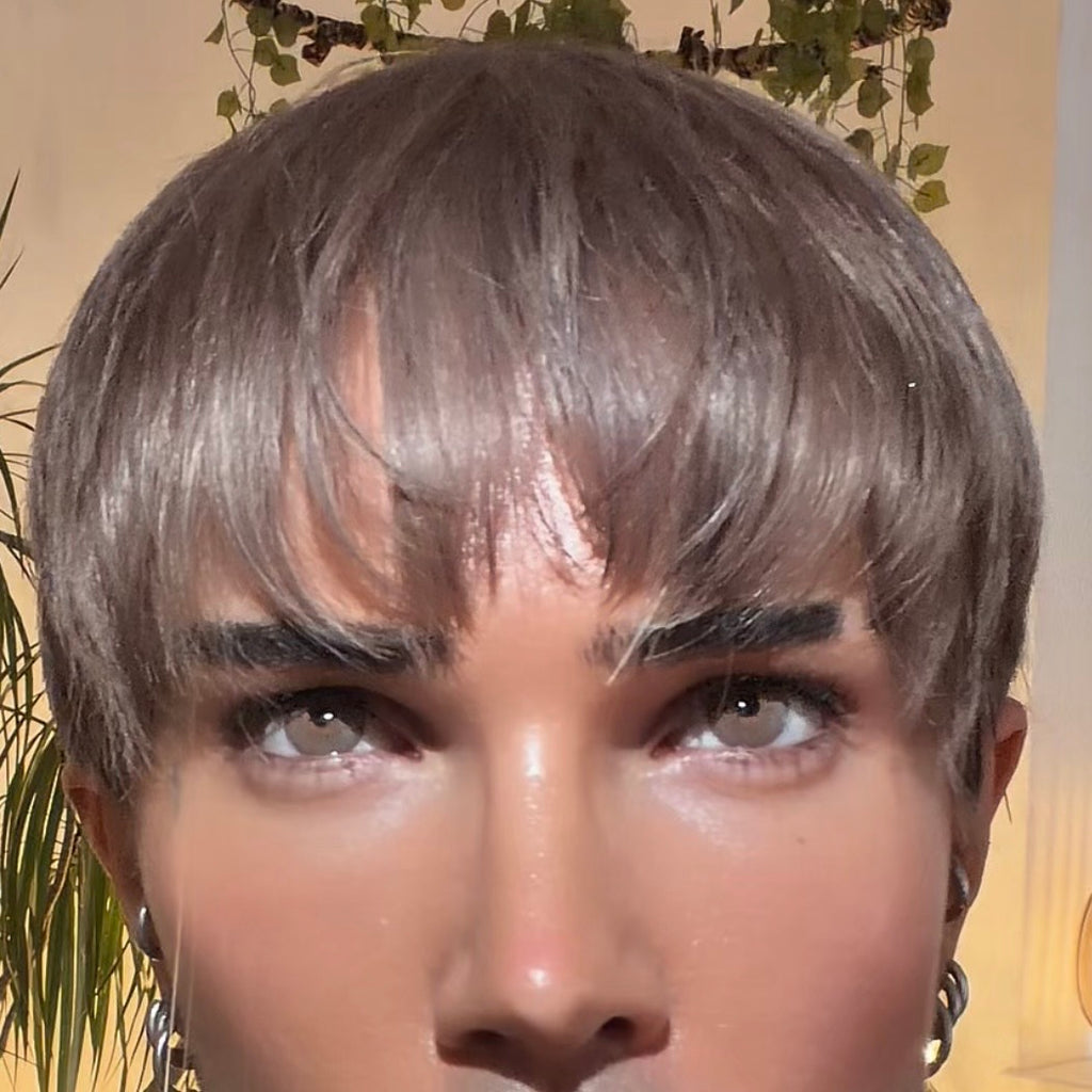Korean Style Bowl Cut 360 Lace Wig