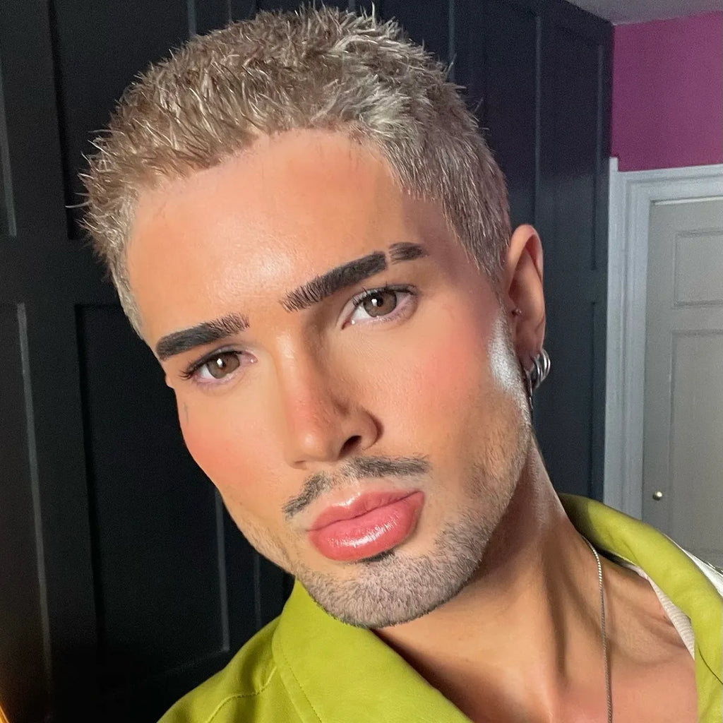 Champagne Ash Blonde Buzz Cut With Slightly Longer Top FULL LACE Wig