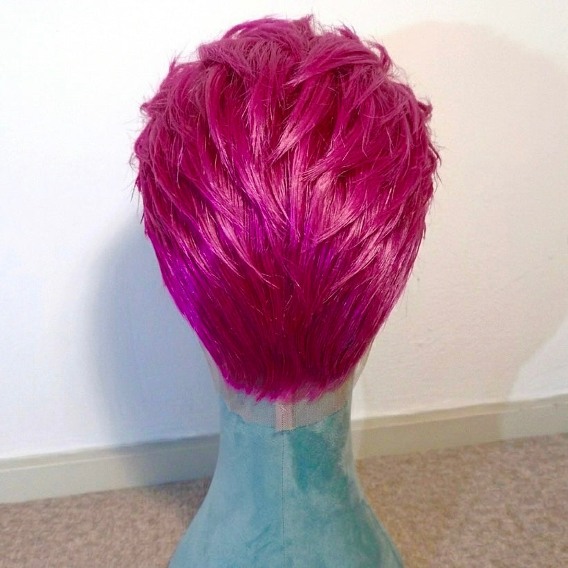 Fuchsia Pink 360 LACE WIG