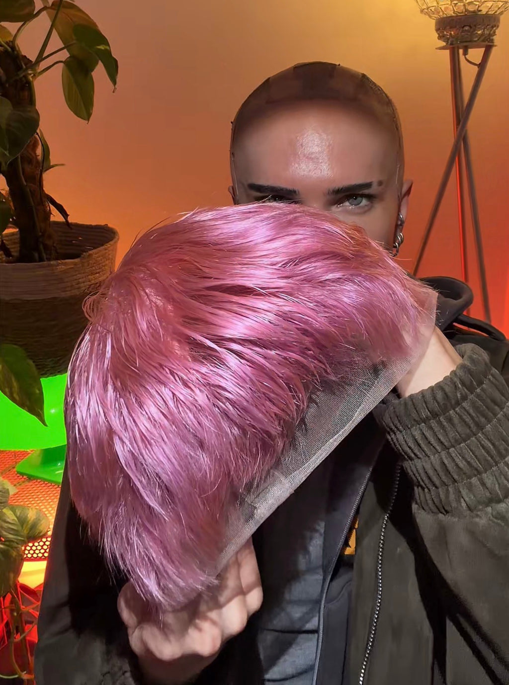 Pink Velvet Razor Wig FULL LACE