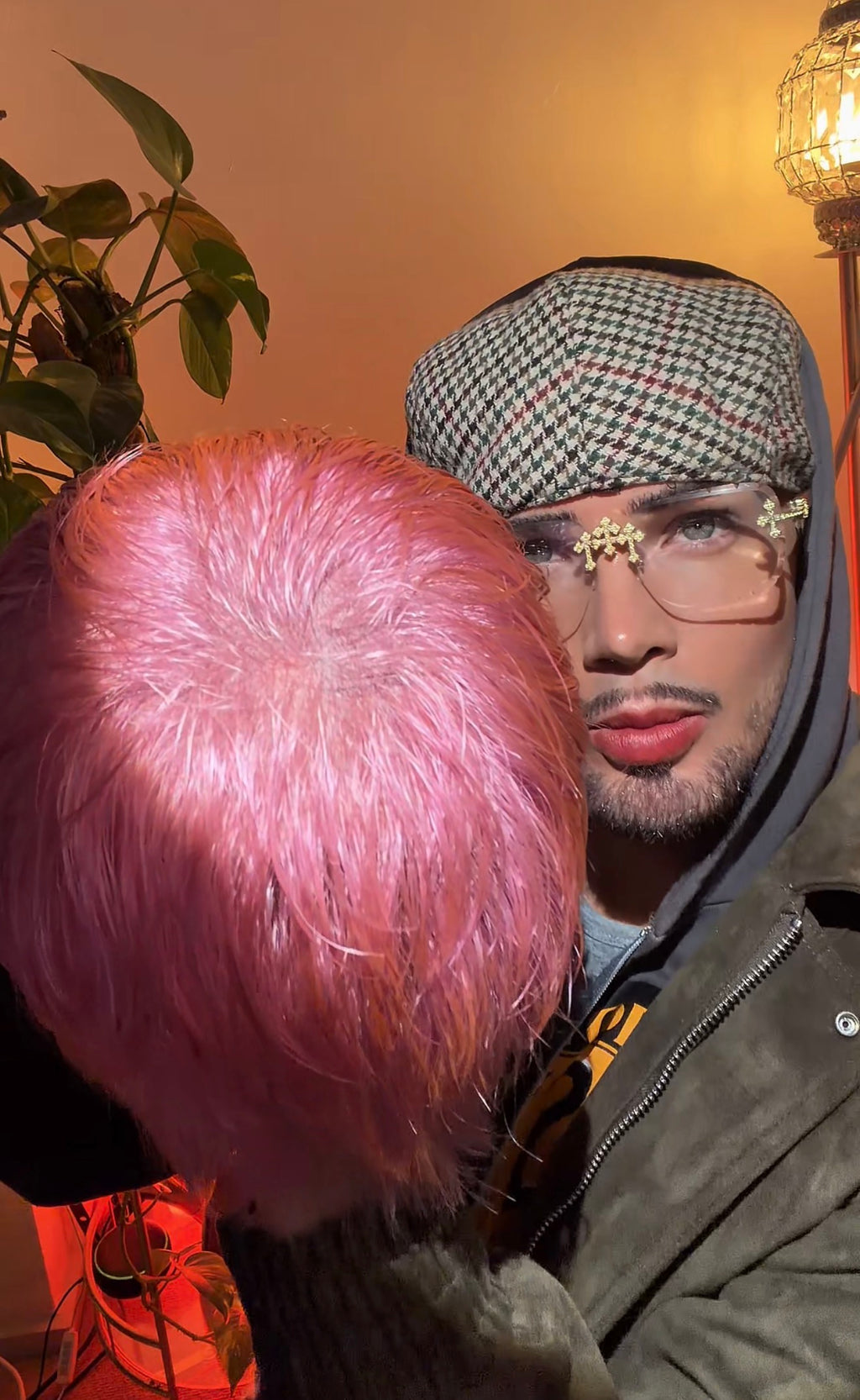 Pink Velvet Razor Wig FULL LACE