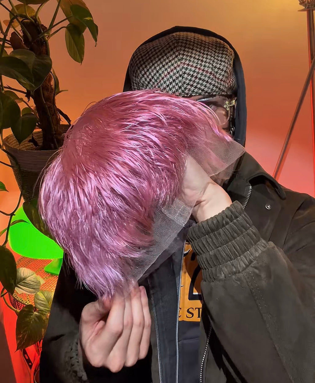 Pink Velvet Razor Wig FULL LACE