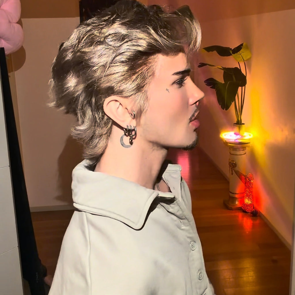 Tiramisu Blonde Sweep Mullet 360 Lace