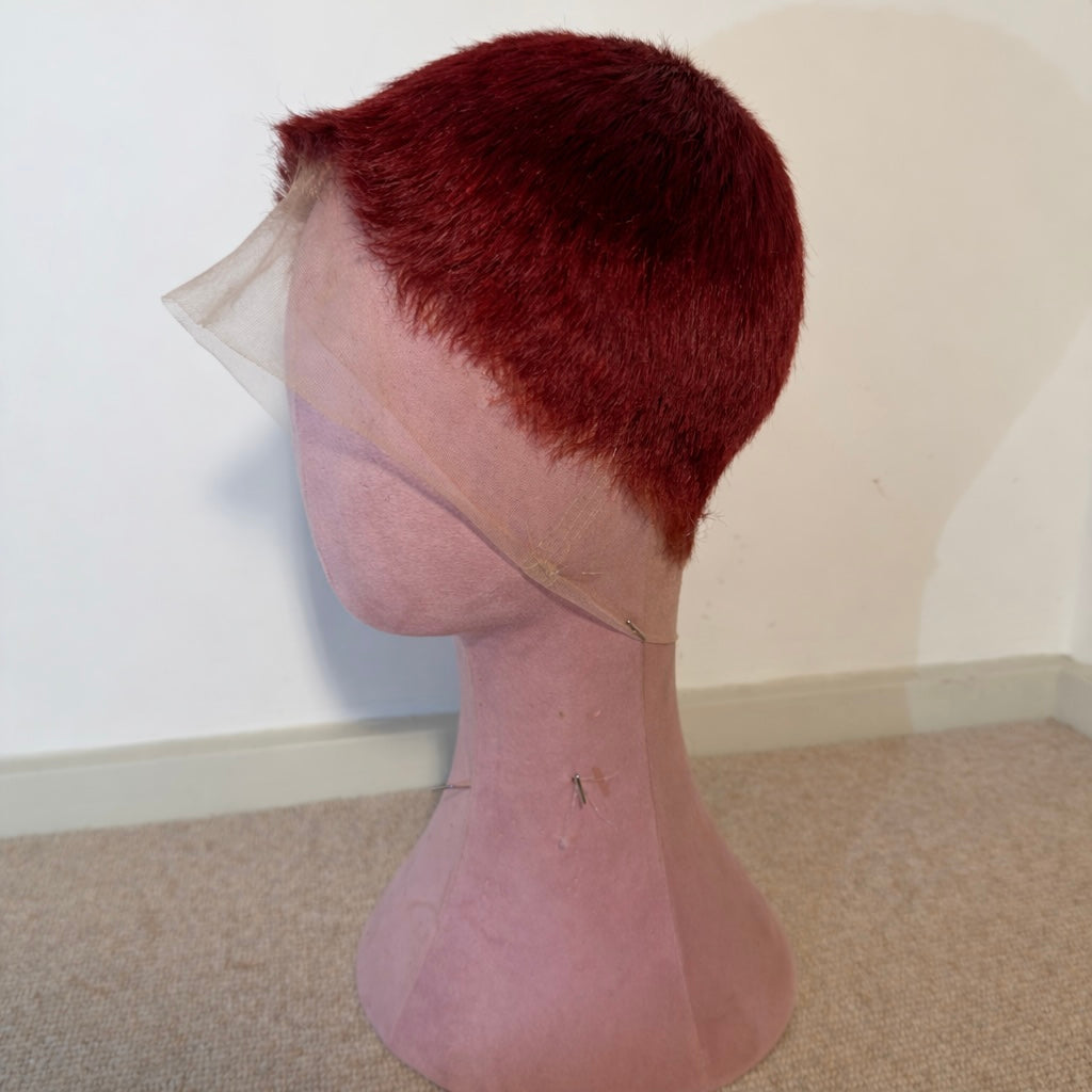 Red Buzz Cut FULL LACE WIG
