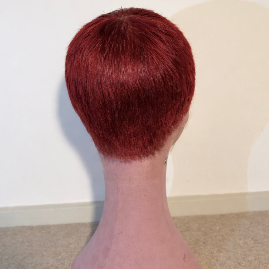 Red Buzz Cut FULL LACE WIG