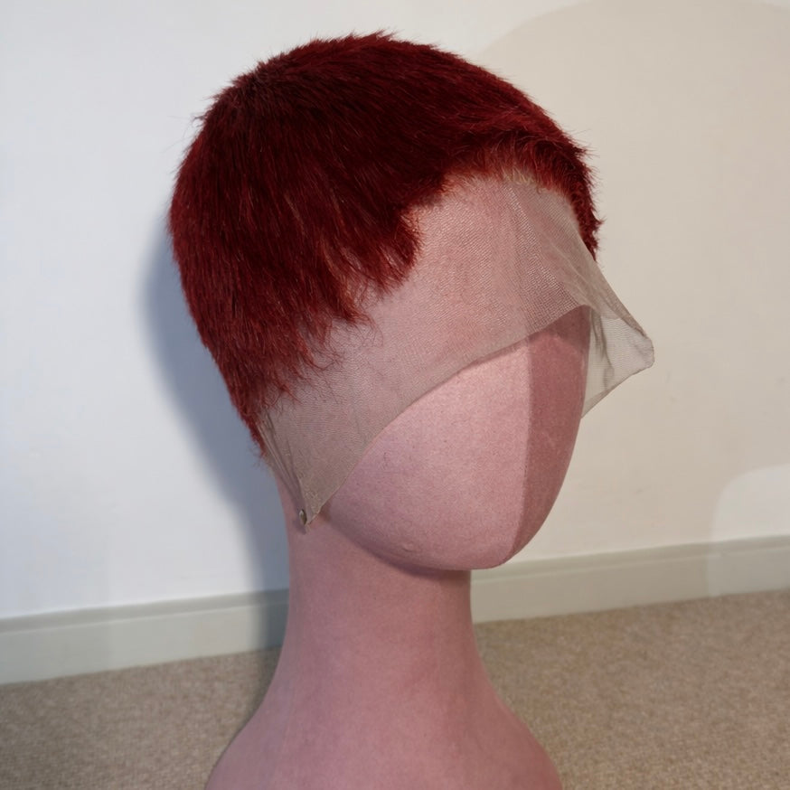 Red Buzz Cut FULL LACE WIG