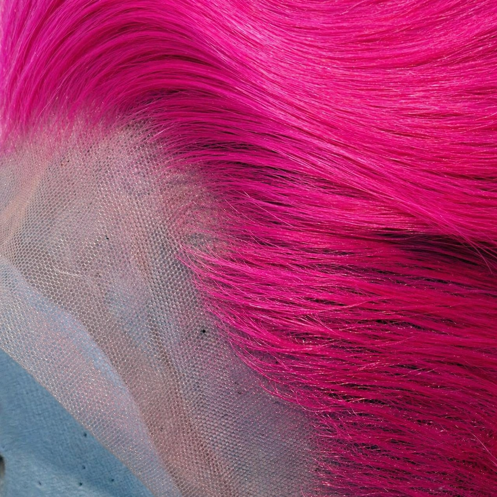 Fuchsia Pink 360 LACE WIG