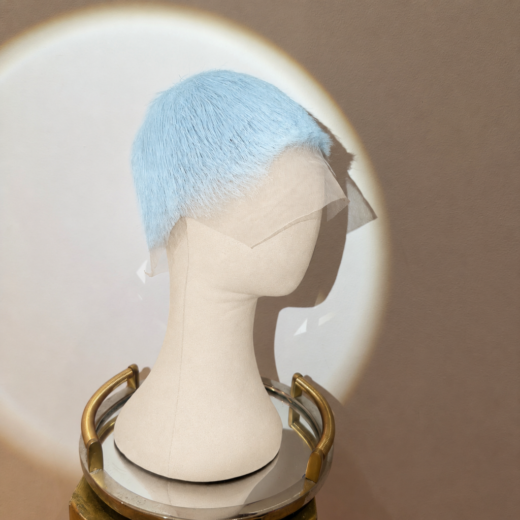 Ice Baby Blue Buzz Cut - FULL LACE WIG