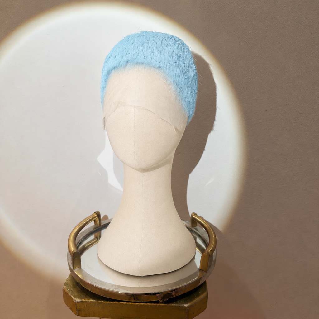 Ice Baby Blue Buzz Cut - FULL LACE WIG