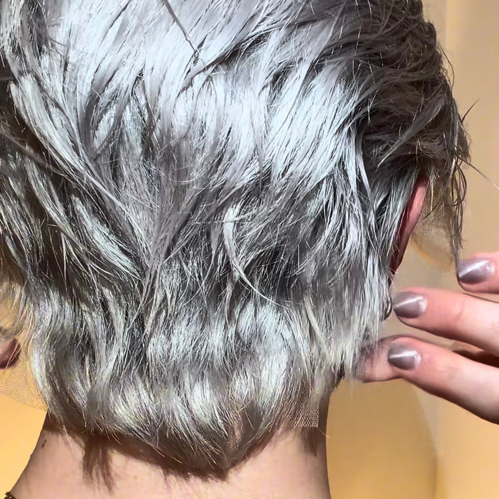 SILVER FOX Salt & Pepper - Soft Grey With 3% Charcoal Black 13x6 Lace Wig