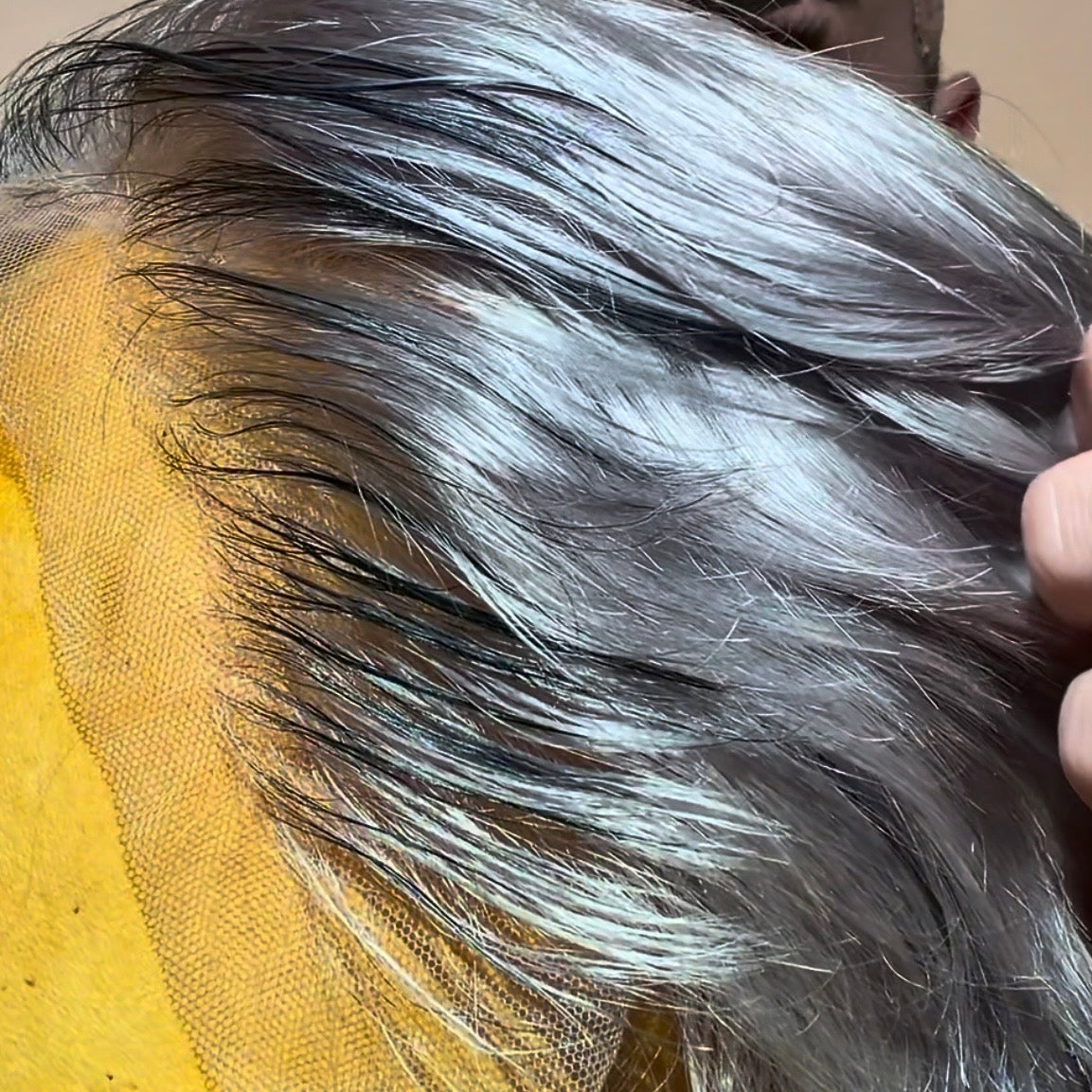 SILVER FOX Salt & Pepper - Soft Grey With 3% Charcoal Black 13x6 Lace Wig