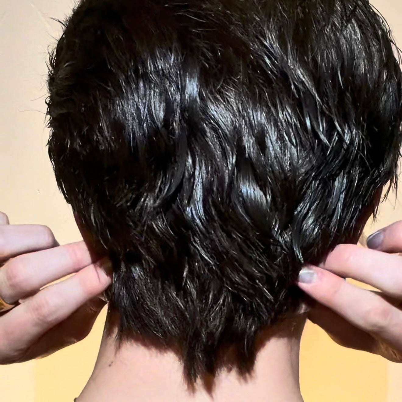 Darkest Brown Razor Cut 360 LACE WIG