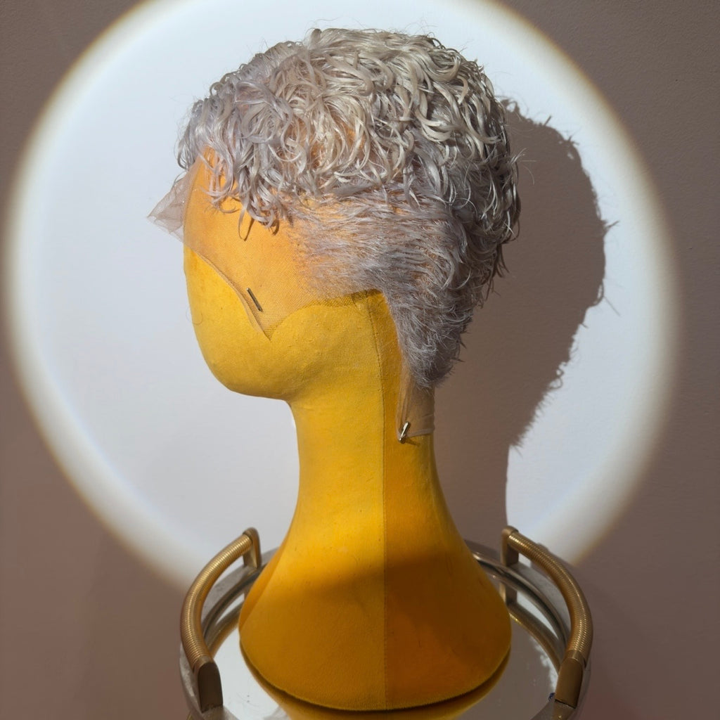 “Angel Hair” Curly Shaven Sides 360 LACE WIG