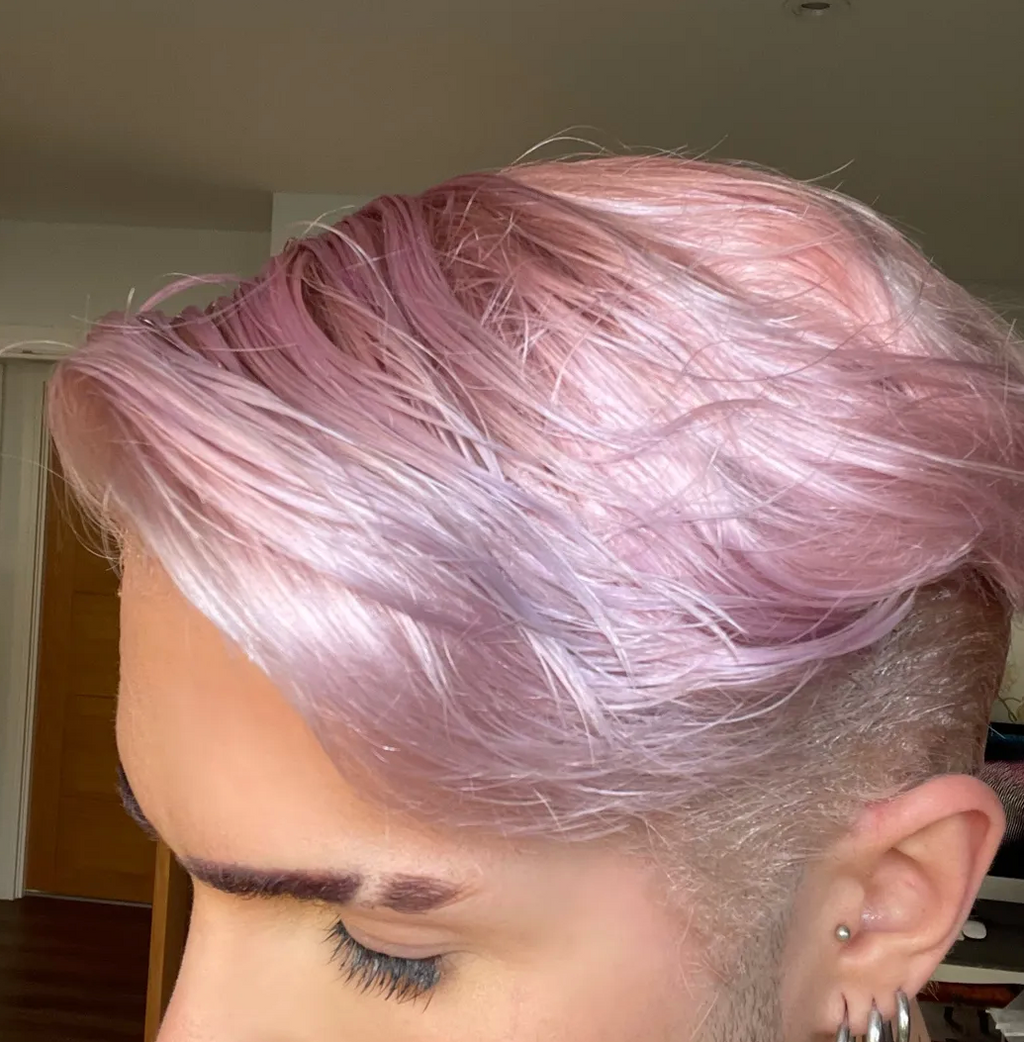 Platinum Rose Tapered Shaven Back & Sides 360 LACE WIG