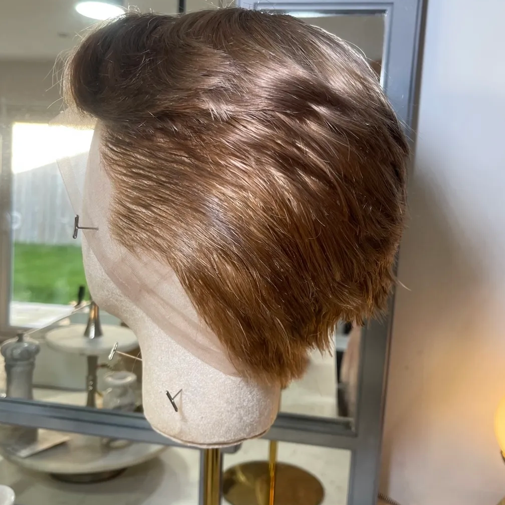 Fair Mousey Brown Tapered Shaven Back & Sides 360 LACE WIG