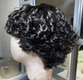 Black Soft Curly Human Hair NO LACE WIG