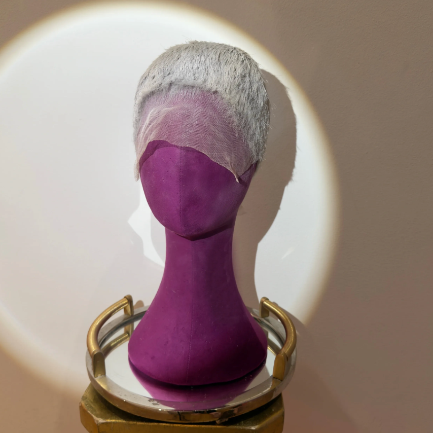 Buzz Cut In Platinum Blonde FULL LACE WIG