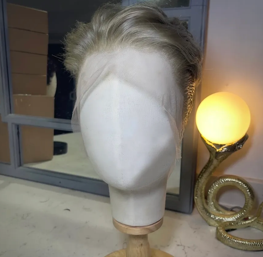 Dirty Blonde - Soft Tailored Classic Mens Cut 360 LACE WIG