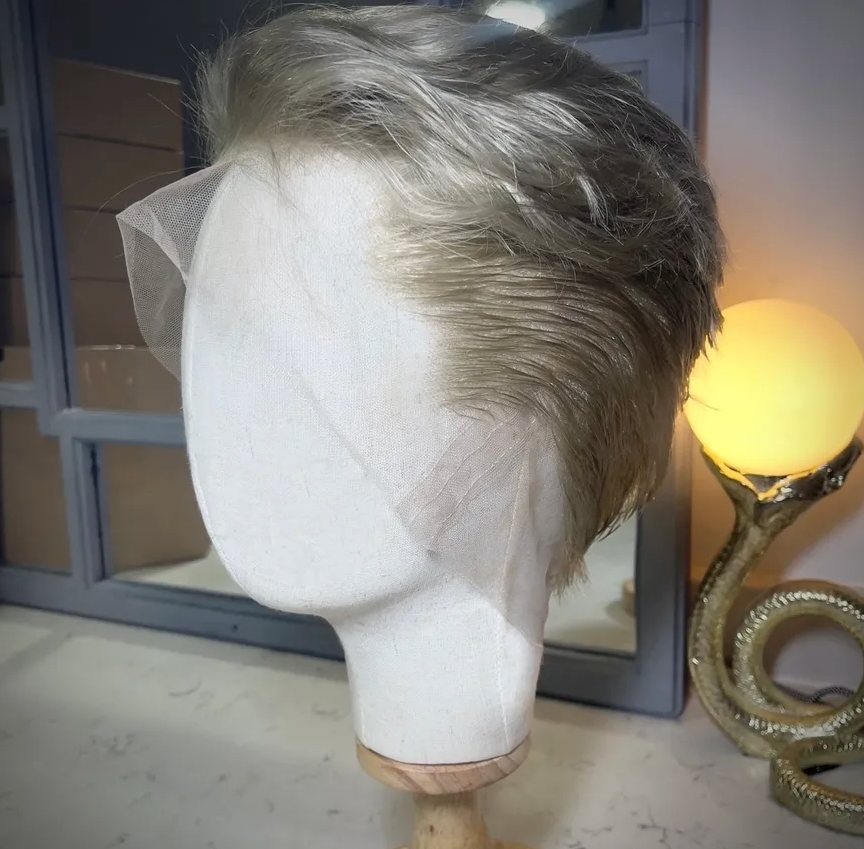 Dirty Blonde - Soft Tailored Classic Mens Cut 360 LACE WIG