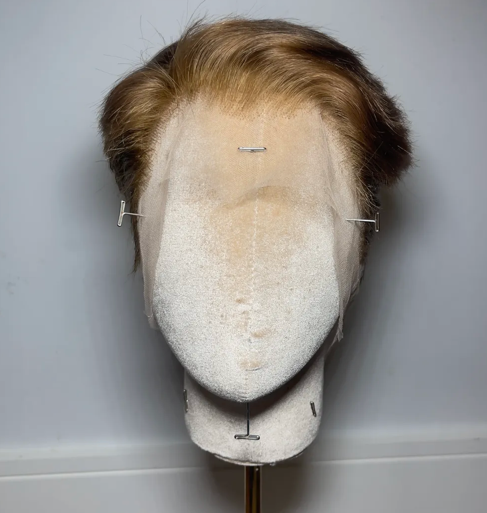 Light Toffee Tapered Shaven Back & Sides 360 LACE WIG