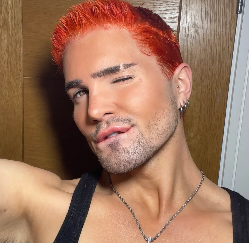 Traffic Cone Orange Short Cut FULL LACE WIG