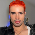 Traffic Cone Orange Short Cut FULL LACE WIG