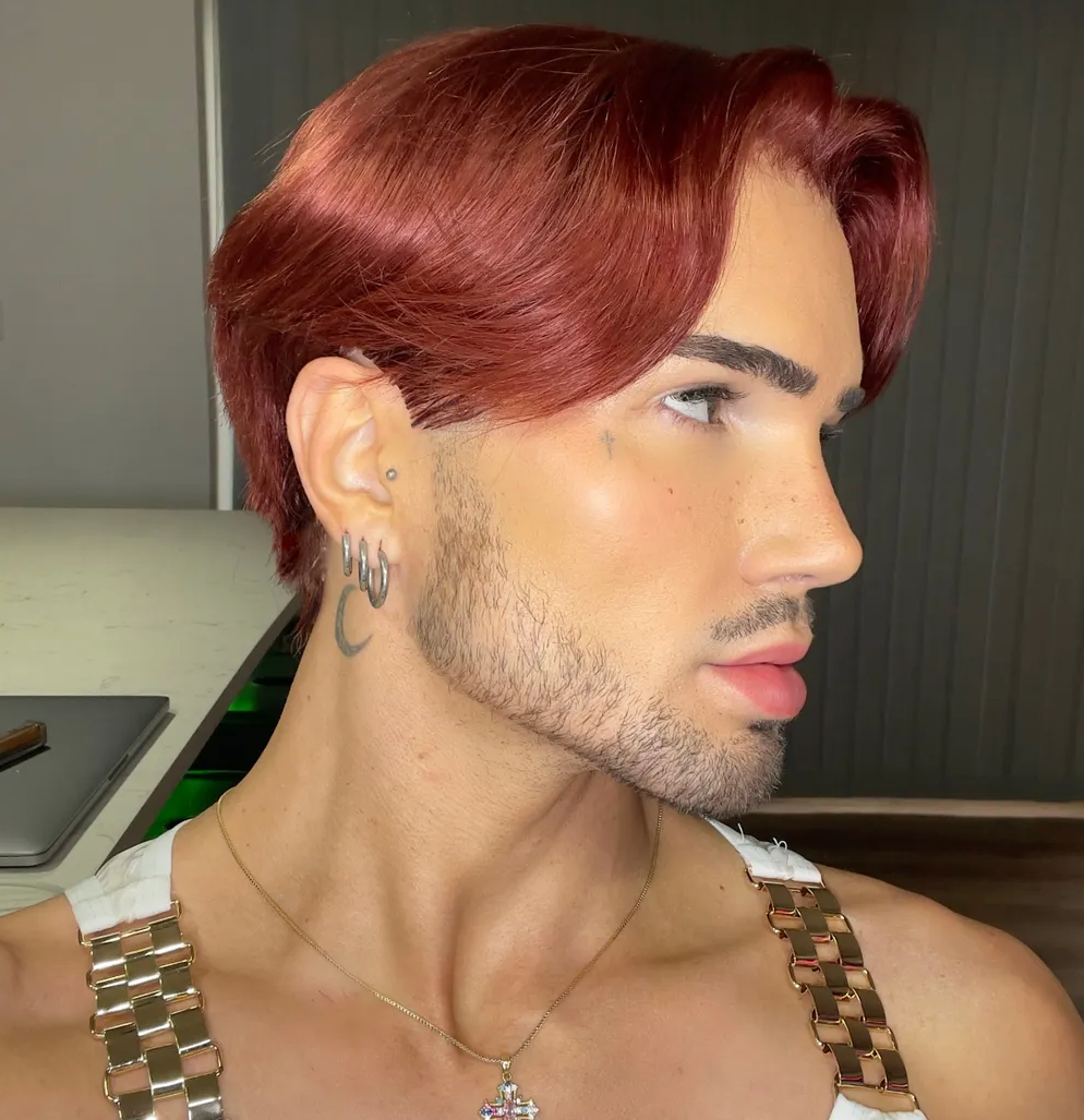 Auburn Classic Mens Cut With Tapered Sides 360 LACE WIG