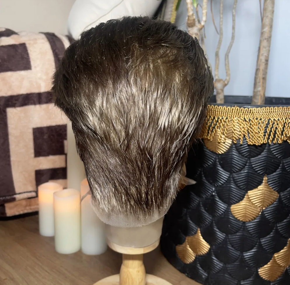 Soft Medium Brown With Tone & Blonde Front Highlights FULL LACE WIG