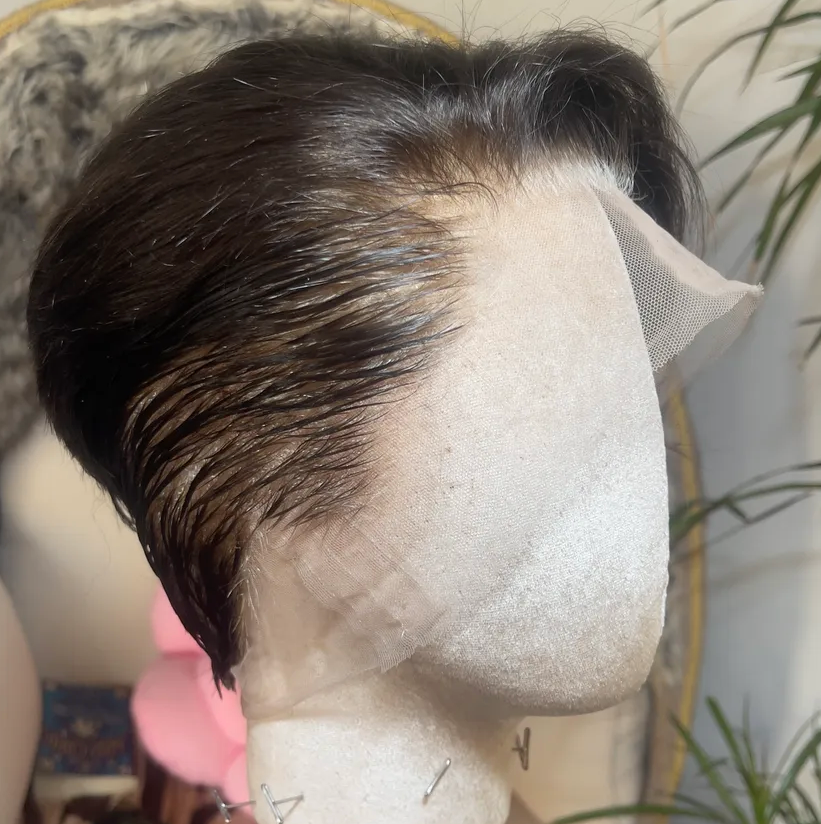 Mid Ash Brown Long Front 360 LACE WIG