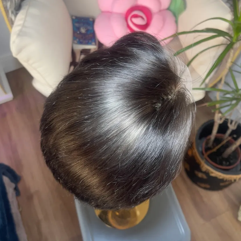 Mid Ash Brown Long Front 360 LACE WIG