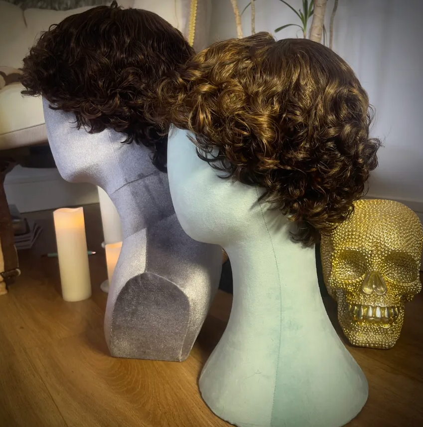 *DOUBLE PACKAGE OFFER* 2 x (NO LACE) Caramel + Highlights & Medium Brown 100% Human Hair