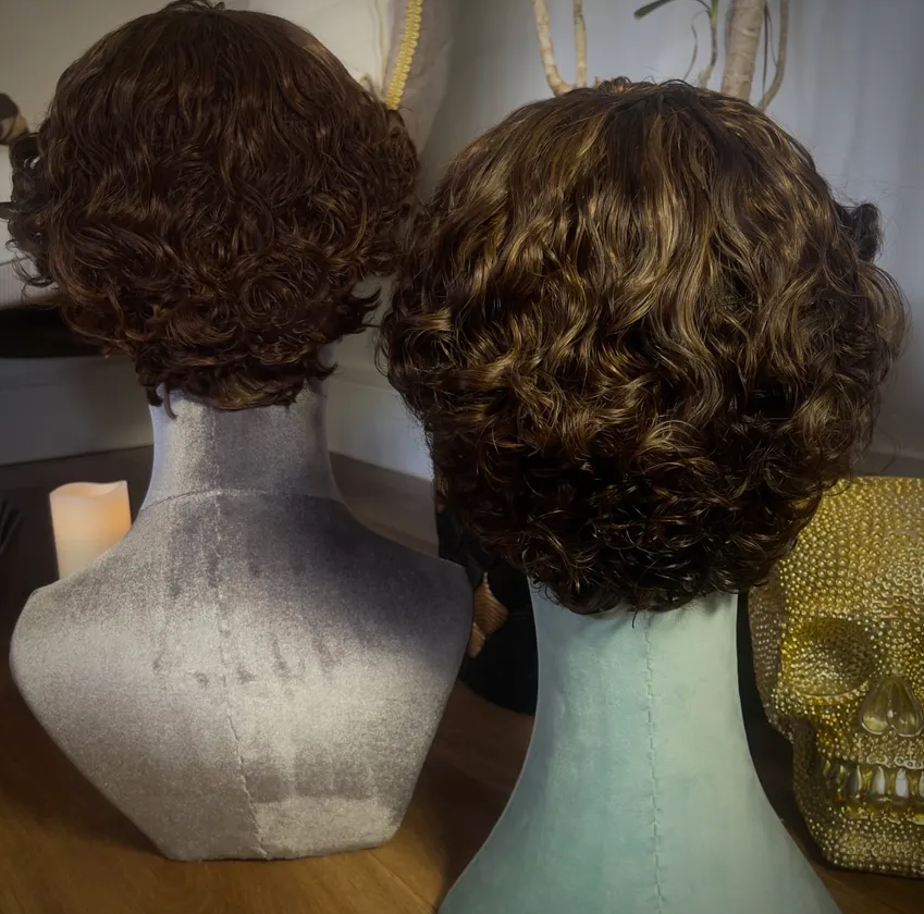 *DOUBLE PACKAGE OFFER* 2 x (NO LACE) Caramel + Highlights & Medium Brown 100% Human Hair