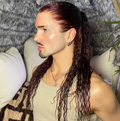 Cherry Cola Deep Wave 24 Inch Deep Red 360 LACE WIG