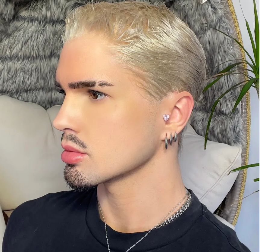 "SPIKE" (Buffy) Short White Blonde FULL LACE Wig