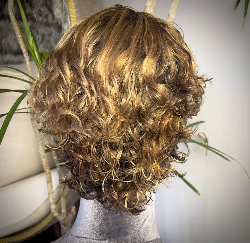 Surf Waves - Honey BROND Mix - NO LACE Wig