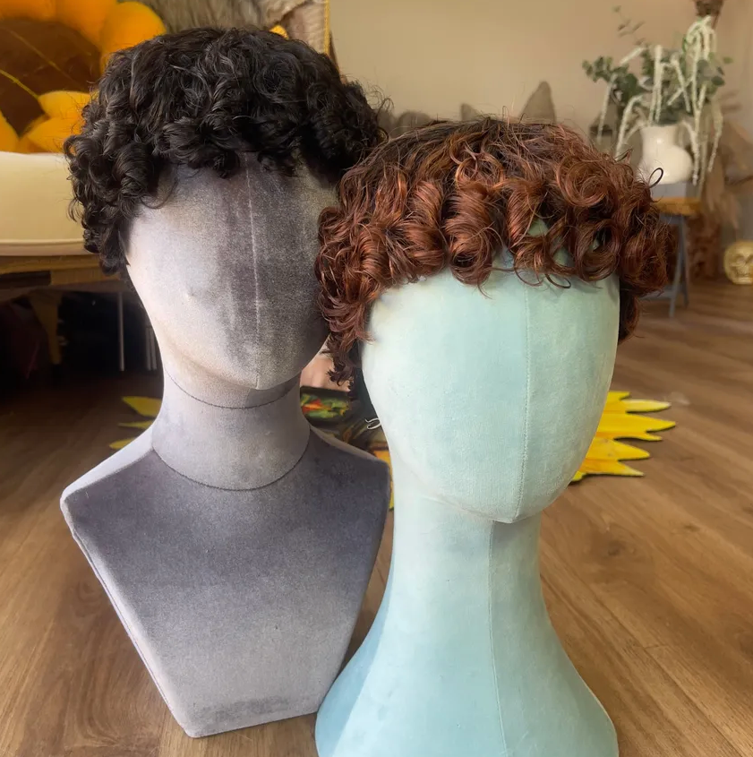 *DOUBLE PACKAGE OFFER* 2X No Lace Curly Units - Chestnut & Soft Black