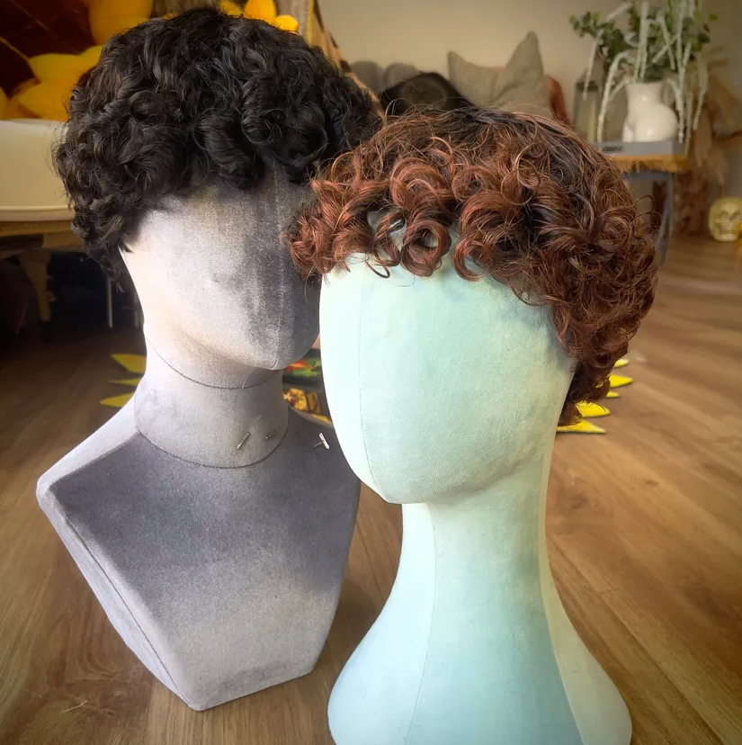*DOUBLE PACKAGE OFFER* 2X No Lace Curly Units - Chestnut & Soft Black