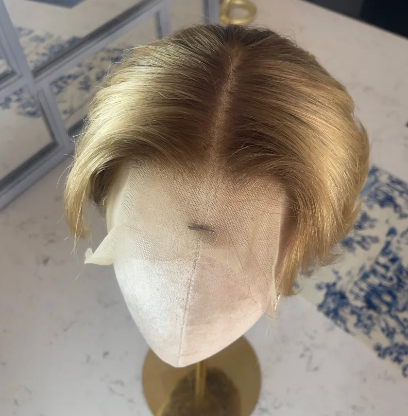 13x4 Blonde With Light Brown Rooting LACE WIG
