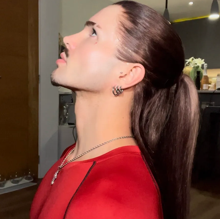 Deep Brown Long 24 INCH 360 LACE WIG
