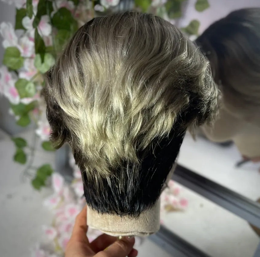 Prince Charming Hair 360 Lace - Medium/ Dark Brown Roots, Cool Blonde Lengths