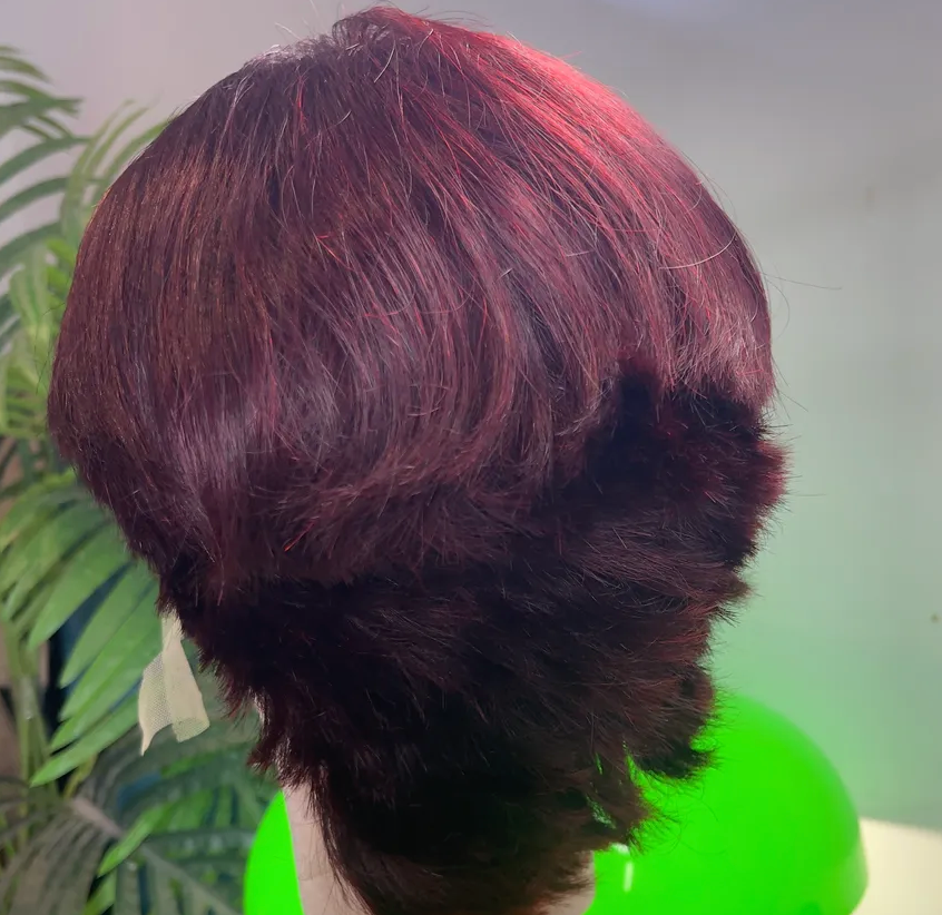 Pillarbox Red & Deep Wine 360 HD Lace Wig