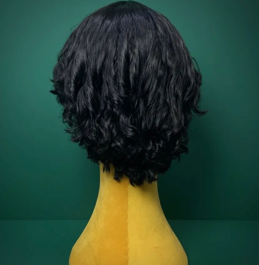 The Deluxe Collection 6. Onyx Black Waves – NO LACE WIG