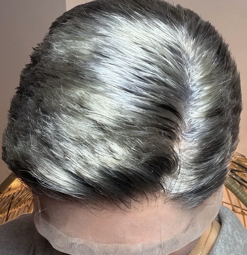 Smoked Salt & Pepper - FULL Lace Wig