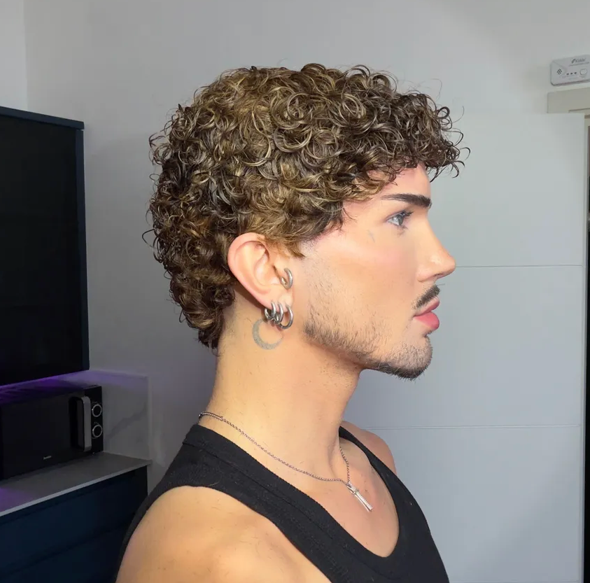 Short Defused Curly “Caramel” NO LACE WIG