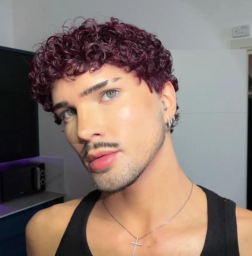Short Defused Curly “Cherry” NO LACE WIG