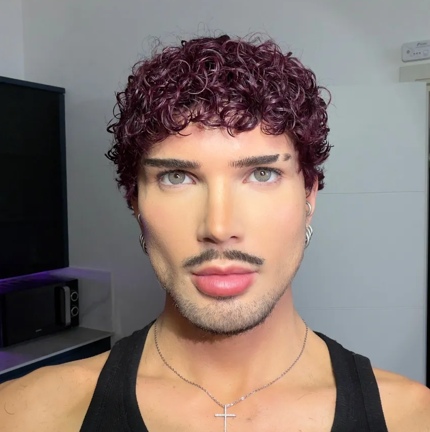 Short Defused Curly “Cherry” NO LACE WIG