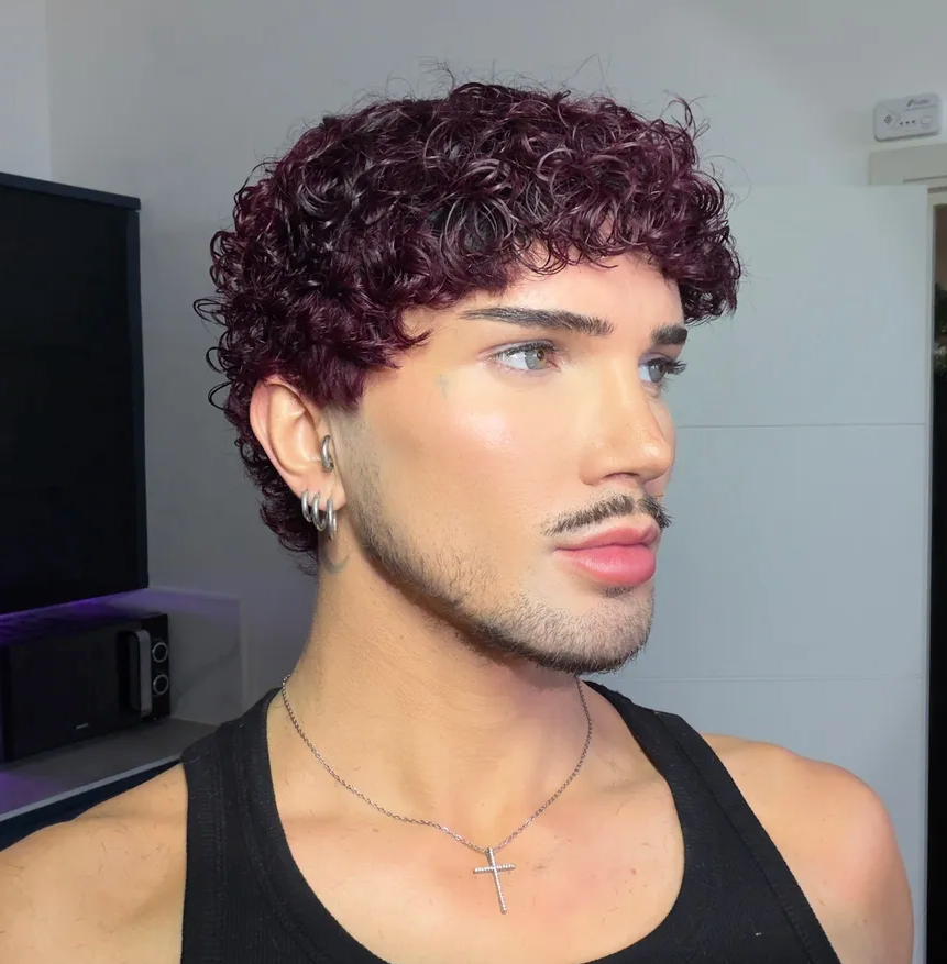 Short Defused Curly “Cherry” NO LACE WIG