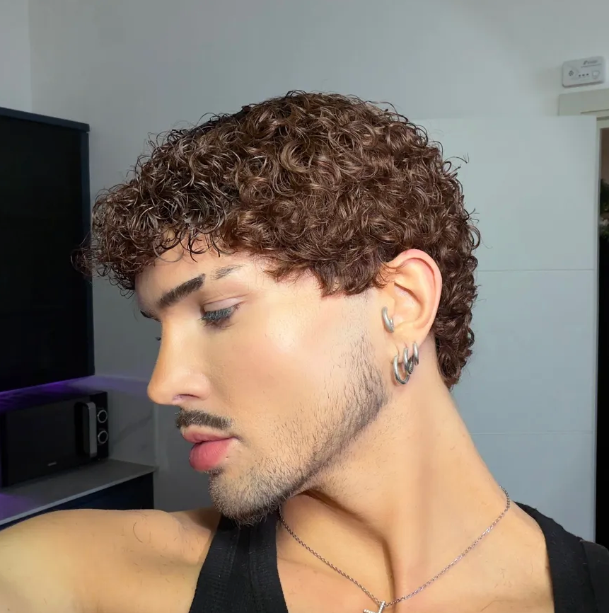 Short Defused Curly “Chestnut” NO LACE WIG