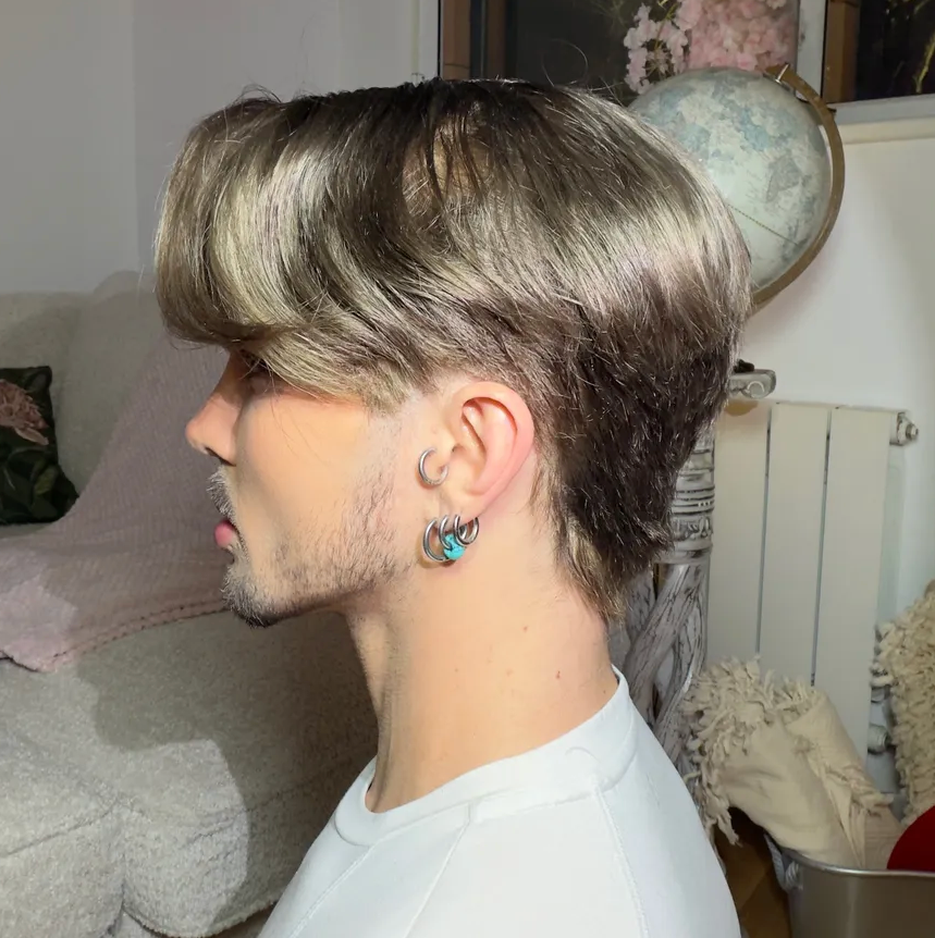 Deep Mousy Bangs - 360 LACE WIG